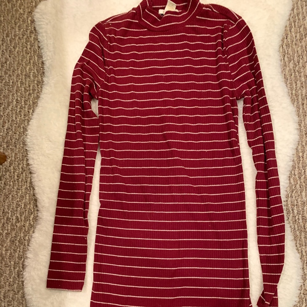 Striped body con dress